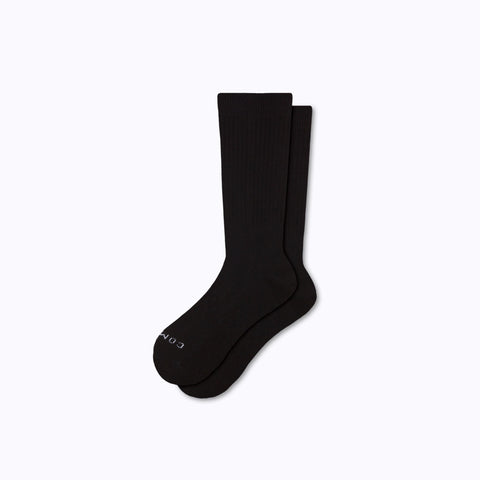 A pair of combed cotton in black solid