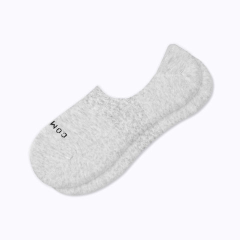 Single pair of heather grey no show socks