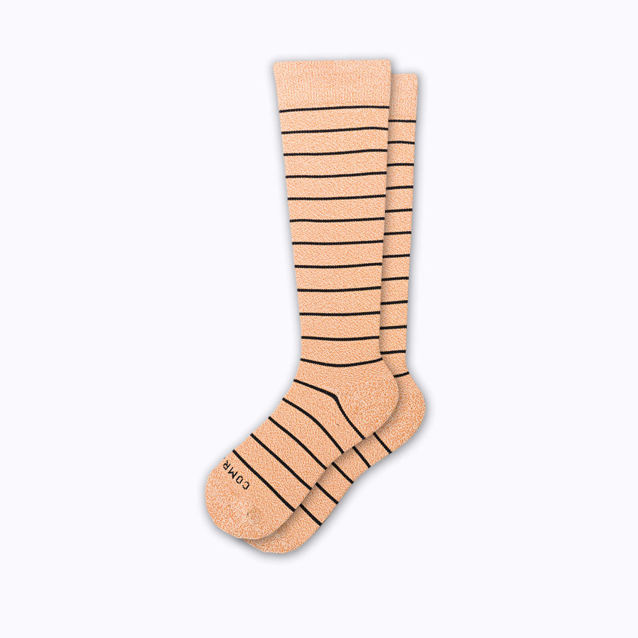 Knee-High Compression Socks – Clay/Black