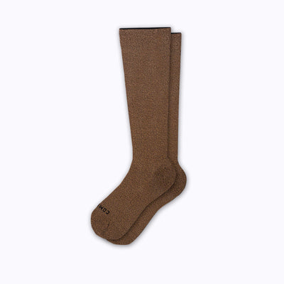 Knee-High Compression Socks â€“ White/Black