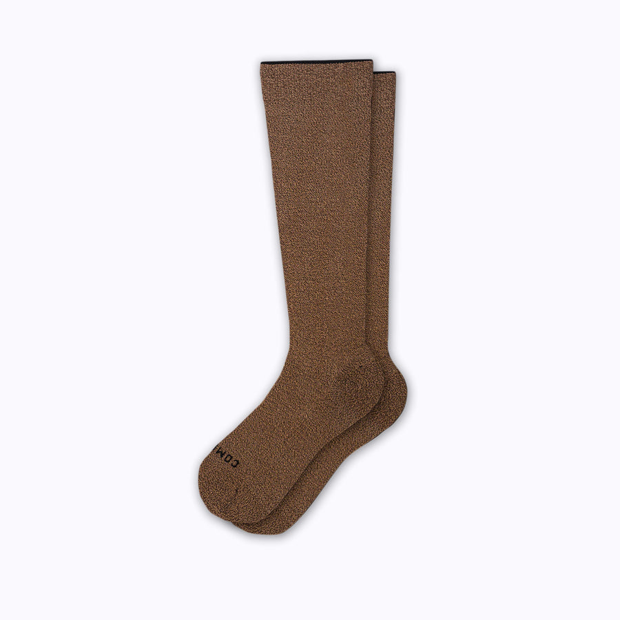 Knee-High Compression Socks â€“ Earthy Brown