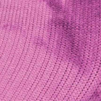 Close up view of nylon ankle soks in mulberry tie-dye